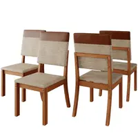 Conjunto 4 Cadeiras Estofadas Henn S38-535 Milla Plus 94,5x41,5x53,5cm