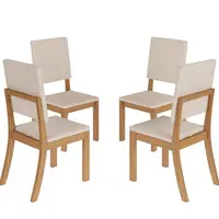 Conjunto 4 Cadeiras Estofadas Henn S35-502 Mila 94,5x41,5x53,5cm
