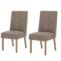 Conjunto 2 Cadeiras Estofadas Henn S34-539 Eloá 97x47x64cm