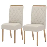 Conjunto 2 Cadeiras Estofadas Henn S32-502 Nina 99,5x44x59cm