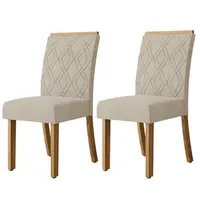 Conjunto 2 Cadeiras Estofadas Henn S05-502 Vita 95,5x44x55,5cm
