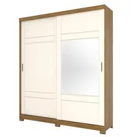 Guarda Roupa / Roupeiro Henn D239 Verg 2 Portas Deslizantes com Espelho 3 Gavetas 230x200x50cm