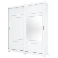 Guarda Roupa / Roupeiro Henn D239 Verg 2 Portas Deslizantes com Espelho 3 Gavetas 230x200x50cm