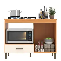 Balcão Móveis Sul 4855AOF Roma Para Forno e Fogão Embutir 1 Porta 1 Gaveta 81,5x105x53cm