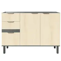 Balcão Pia Canção 5222 Pamplona 2 Portas 3 Gavetas Sem Tampo 85,5x120x50,3cm