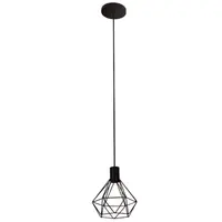 Pendente Luminárias Müller 3411PT-PT Wire Diamond