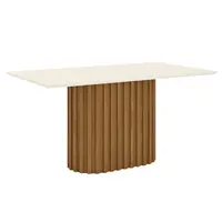 Mesa de Jantar Henn SC69-127 Solana Tampo MDF Cantos Retos 160cm