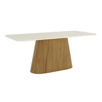 Mesa de Jantar Henn SC121-127 Olívia Para 8 Lugares Com Tampo Vidro 200cm