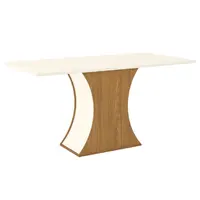 Mesa Henn SC16-127 Luiza Com Tampo MDF Canto Reto 160cm