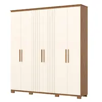 Guarda Roupa / Roupeiro Henn D333 6 Portas 4 Gavetas 230x213,5x47cm