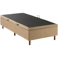 Base Box Bau Solteiro Kappesberg BAU014-088-079 Revestimento em Poliester 30x88x188cm