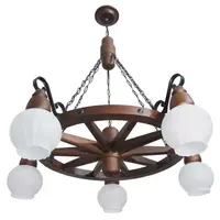 Lustre Luminárias Müller Roda de Carroça 605E