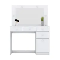 Penteadeira Henn D900-05 Chanel Com Led 1 Porta 4 Gavetas 145,5x110x41,5cm