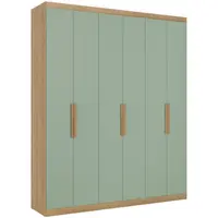 Roupeiro THB Milan 5865 6 Portas e 2 Gavetas MDP 220x180x47cm
