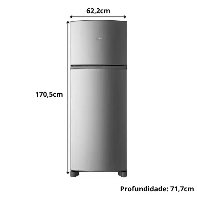 Geladeira Consul CRM40MK 333L 2 Portas Frost Free - Benoit.com.br