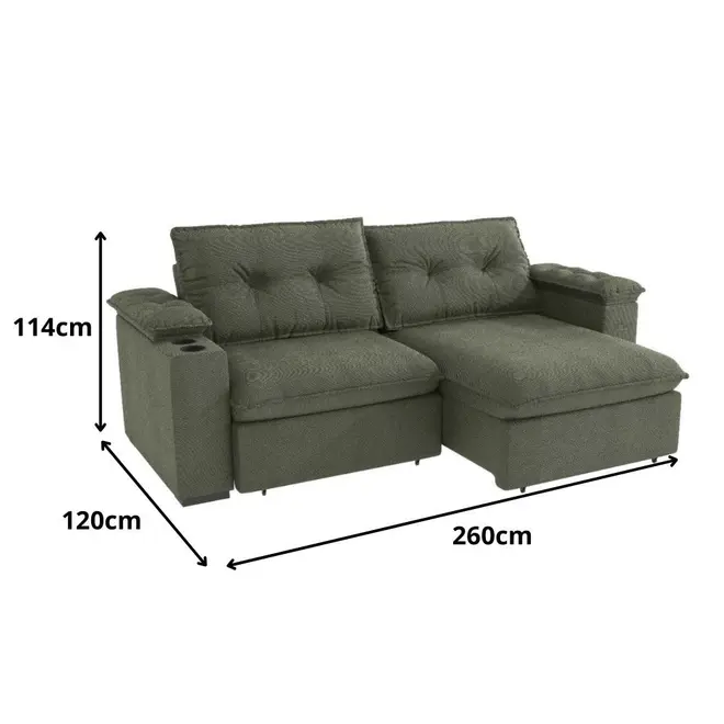 Sofá Estofado Kappesberg Zandon S221-2 3 Lugares 260cm - Benoit.com.br Sofá Estofado Kappesberg Zandon S221-2 3 Lugares 260cm - Benoit.com.br