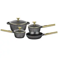 Conjunto de Panelas MTA Concept Gold 1212 4 Peças Alumínio