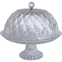 Porta Bolo de Vidro Hauskraft PTBO004 25cm com Tampa