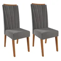 Conjunto 2 Cadeiras Viero Safira Veludo 101x41x61cm