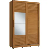 Guarda-Roupa Roupeiro Casamia Thales com Espelho 2 Portas Deslizantes 3 Gavetas MDF