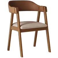 Poltrona Delazari 144/A15 Linho c/ Encosto Courino 82x53x53cm