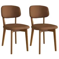 Conjunto 2 Cadeiras Delazari 131 Encosto e Assento Courino 92x50x57cm