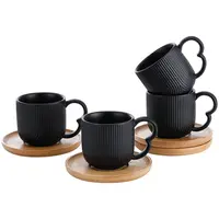 Conjunto de Xicara com Pires 90ml Hauskraft 4 Peças