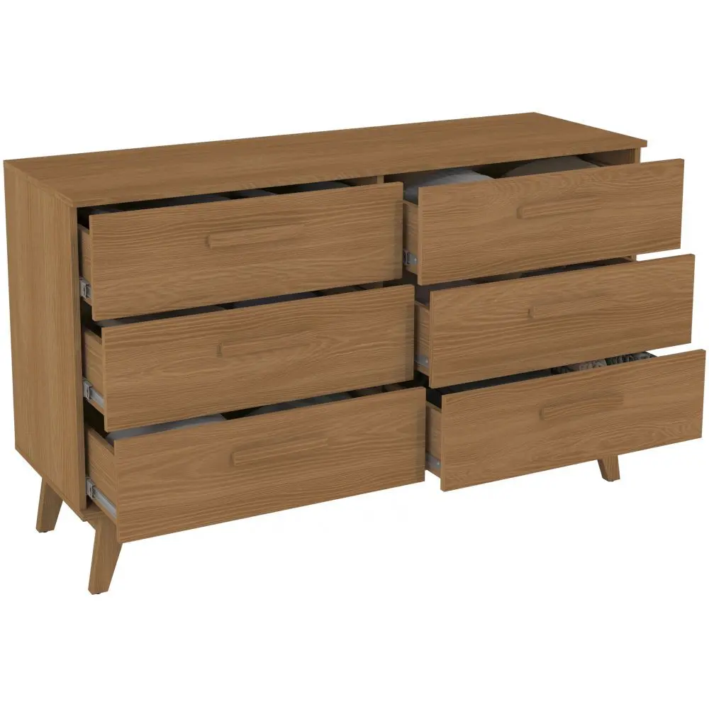 Cômoda Kappesberg T268 6 Gavetas MDP 83 x 136 x 45cm - Benoit.com.br