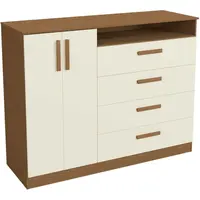 Cômoda Kappesberg T266 2 Portas e 4 Gavetas MDP 106 x 136 x 47 cm