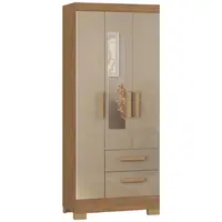 Guarda Roupa / Roupeiro Barcellona 4503R-490 Fortaleza 3 Portas 2 Gavetas com Espelho 180x74,5x40cm