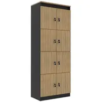 Armário Tecnomobili ME4202 Com Chaves MDP 6 Prateleiras 160x60x36cm