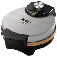 Máquina de Waffle Philco Maker PWM02A 850W Chapa de 19cm Revestimento Antiaderente Gold