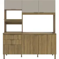 Kit Cozinha Benoá Home Tulipa 6 Portas e 2 Gavetas MDP sem Tampo