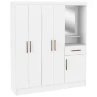 Guarda Roupa / Roupeiro San Marino Jasmim 5 Portas 1 Gaveta Com Espelho MDP 175x150x40cm