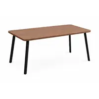 Mesa Retangular Tubo Quadrado Fil Lisa 120 6 Lugares Tampo MDP 78 x 137 x 75cm