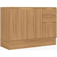 Balcão para Pia Carraro 0607 120cm 3 Portas 2 Gavetas