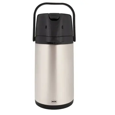 Garrafa Térmica Mor 25105203 Total Inox 2,5L Airport Com Alavanca