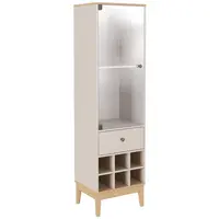 Cristaleira Movelbento MB 1145 MDP 1 Porta com Vidro e 1 Gaveta 180 x 50 x 40cm