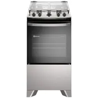 Fogão a Gás Electrolux FE4IG Efficient 4 Bocas Piso Mesa Inox PerfectCook e VaporBake Bivolt