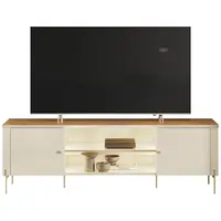 Rack Mobler Brasília 1.8 Para TV até 75" Com Led 2 Portas 56,5 x 180 x 38cm