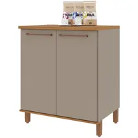 Balcão Indekes 6227.5 Damasco Com Tampo 2 Portas 93 x 80 x 53,5cm