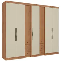 Guarda Roupa / Roupeiro THB Absolut New 7 Portas e 8 Gavetas MDP 233 x 270 x 55cm