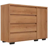 Cômoda THB Aurora 1 Porta e 4 Gavetas MDF 99,5 x 135 x 45cm