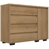 Cômoda THB Aurora 1 Porta e 4 Gavetas MDF 99,5 x 135 x 45cm