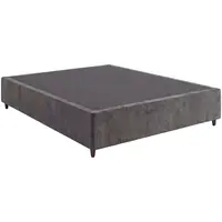 Base Box para Colchão Casal Arte Cúbica França Tecido Suede 39 x 138 x 188cm