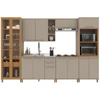 Cozinha Modulada Indekes Damasco MDP Sem Pia 228 x 340 x 53,5cm