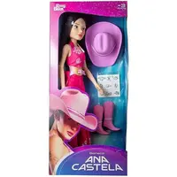 Boneca Ana Castela Baby Brink 1290 55cm com Chapéu Botas e Tatuagens