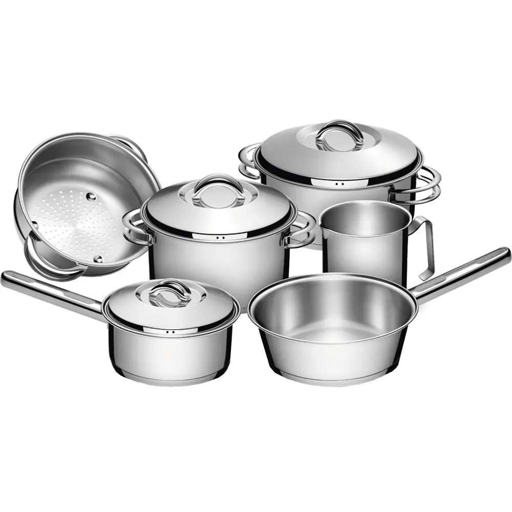 Conjunto de Panelas Solar 65510200 6 Peças Inox Fundo Triplo