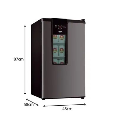 Cervejeira Vertical Consul Mais CZD12AT Titanium 82L 1 Porta