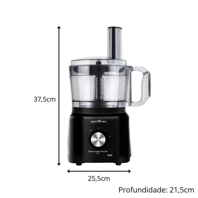 Multiprocessador Britânia All In One BMP900P 2 Velocidades +